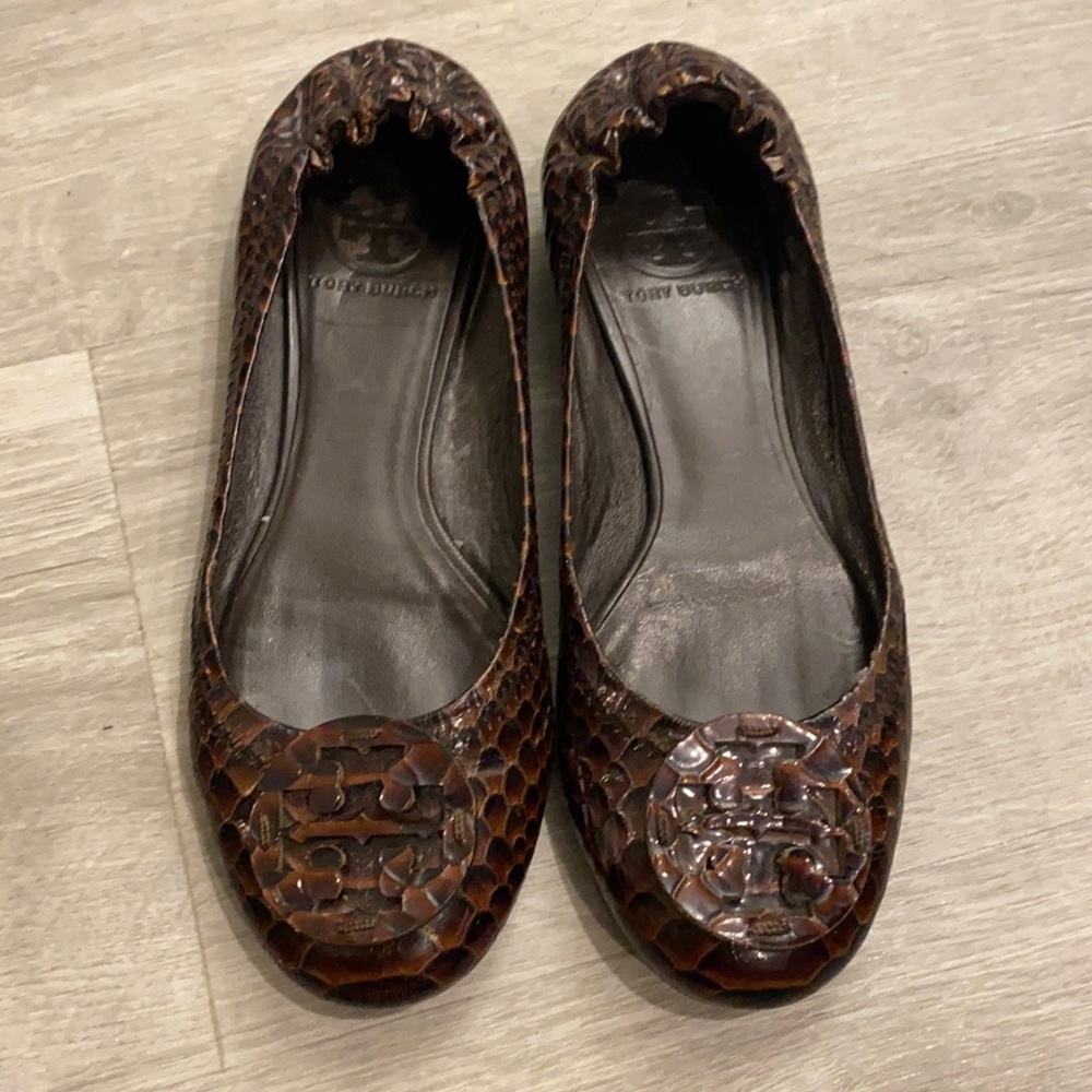 Tory Burch Reva Ballet Flat Doria Snake Print